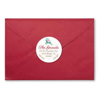 Happy Holidays Personalized Return Address Labels - 48 count