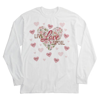 Live, Love, Spoil Personalized White T-Shirt