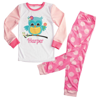 Personalized Pink Sweet Owl Pajamas