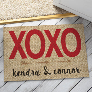 XOXO Personalized Doormat