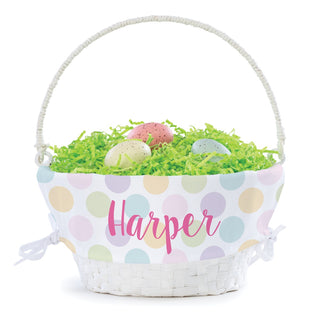 Polka Dots For Her Personalized Easter Basket