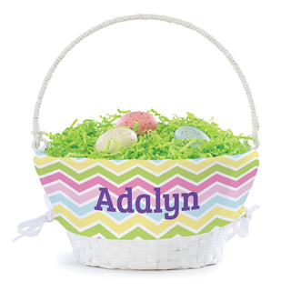 Chevron For Her Personalized Easter Basket