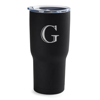 My Initial Personalized 24 Oz. Black Travel Mug