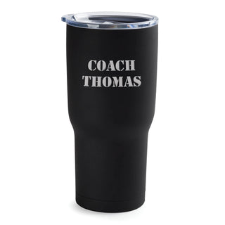 You Name It Personalized 24 Oz. Black Travel Mug