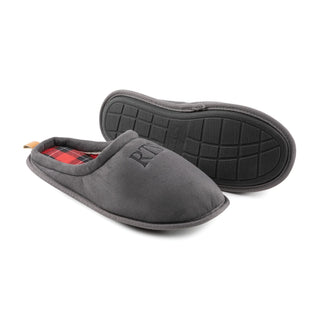 Personalized Men's Gray Clog Slippers---Extra Large