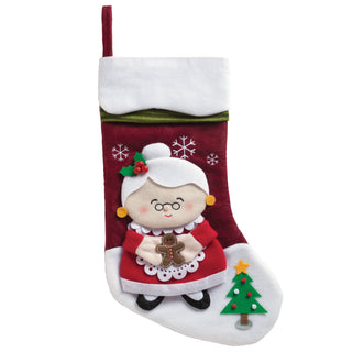 Personalized Snowcap Character Stocking - Mrs. Claus