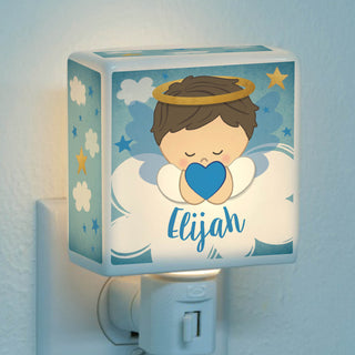 Guardian Angel Personalized Nightlight - Caucasian Boy