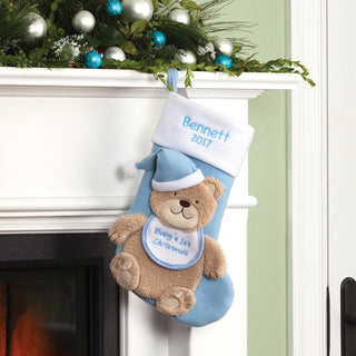 Baby Boy's 1st Christmas Personalized Stocking