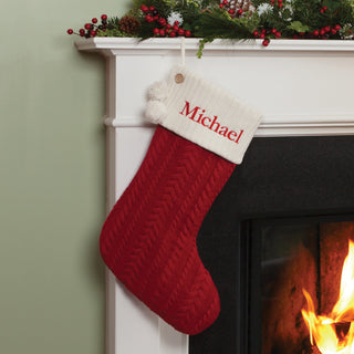 Personalized Oversized Cable Knit Stocking