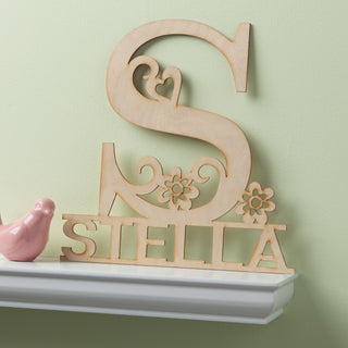 Her Name Personalized Wood Plaque