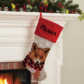 Christmas Fox Personalized Stocking