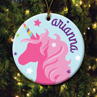 Personalized Unicorn Ornament