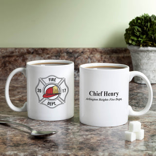 Personalized Fireman Personalized White Coffee Mug - 11 oz.