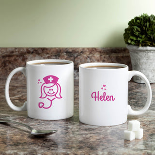 Personalized Nurse Personalized White Coffee Mug - 11 oz.