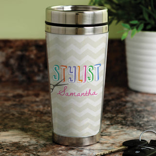 Personalized Hair Stylist Travel Mug