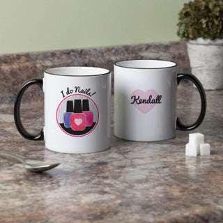 Personalized Manicurist Personalized Black Handle Coffee Mug - 11 oz.