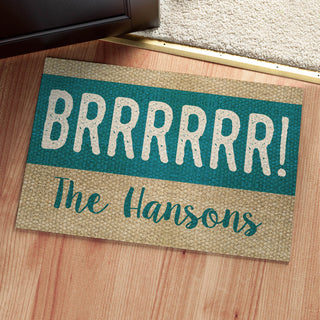 BRRRRRR! Personalized Doormat