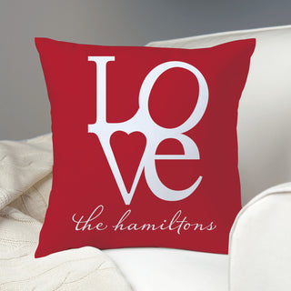 Love Personalized Throw Pillow