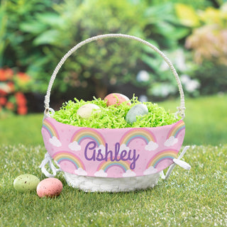 Sweet Rainbow Personalized Easter Basket