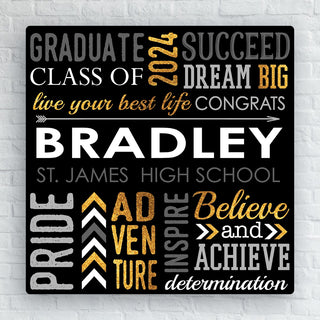 Happy Graduation Canvas