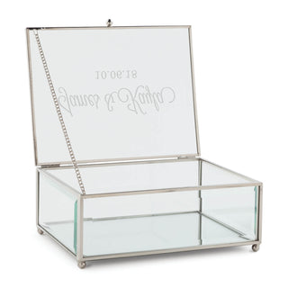 Happy Couple Personalized Glass Box