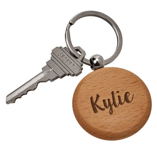 My Name Personalized Wood Key Chain