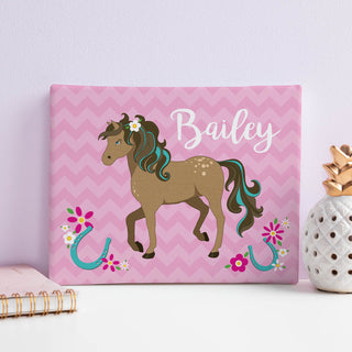 Happy Horse Personalized 8x10 Canvas