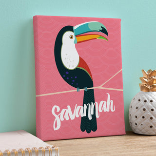 Toucan Personalized 8x10 Canvas