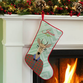 Boy Deer Personalized Stocking