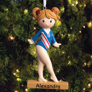 Personalized Girl Gymnast Ornament