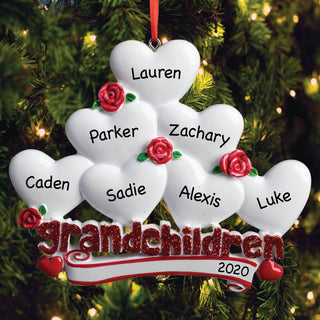 Personalized Seven Grandchildren Ornament