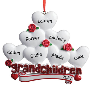 Personalized Seven Grandchildren Ornament