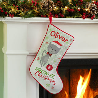 Meow-EE Christmas Personalized Stocking