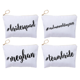 Hashtag Personalized Zipper Pouch