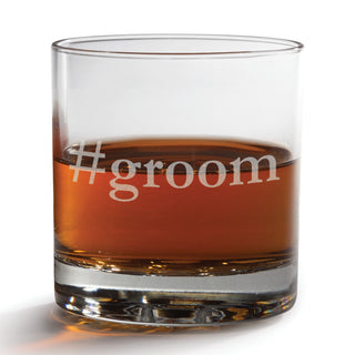 Hashtag Personalized Whiskey Glass