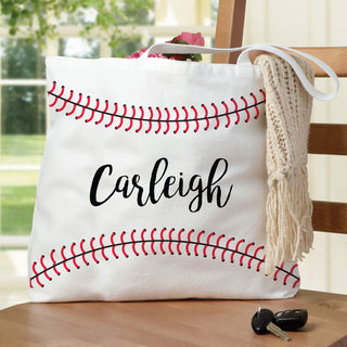 Baseball Mom Personalized Tote Bag