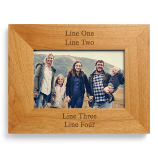 Custom Message Wood Picture Frame