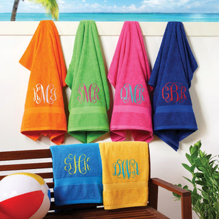 Monogram Beach Towel