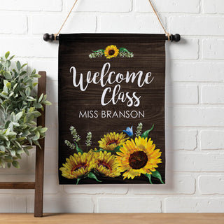 Welcome Class Personalized Flag