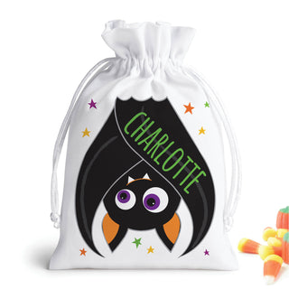 Halloween Bat Drawstring Gift Pouch