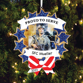 Armed Forces-Proud To Serve Picture Frame Ornament