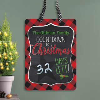 Countdown to Christmas Personalized Dry-Erase Board