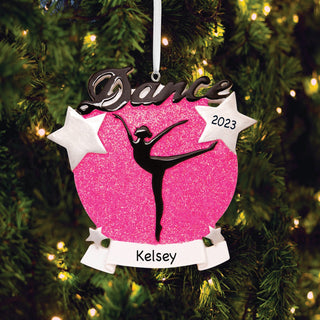 Dancer Silhouette Personalized Ornament