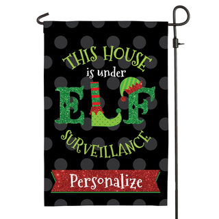 ELF Surveillance Personalized Garden Flag