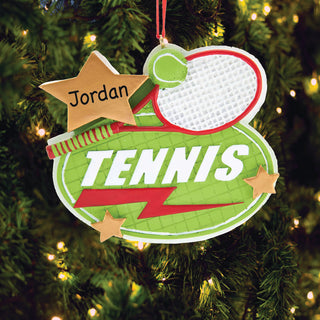 Tennis Star Personalized Ornament