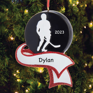 Hockey Silhouette Ornament