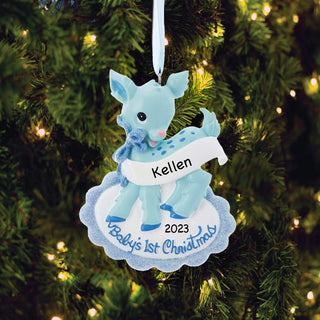 1st Christmas Boy Deer Ornament