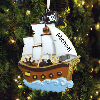 Pirate Ship Personalized Ornament