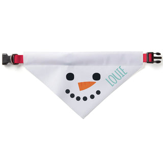 Boy Snowdog Personalized Dog Bandana