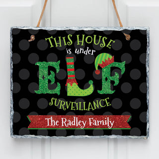 Elf hanging sign